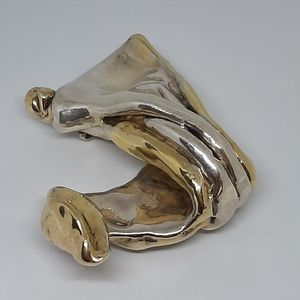 Vintage, 61.4grams 14k Gold & 925 Silver Pin